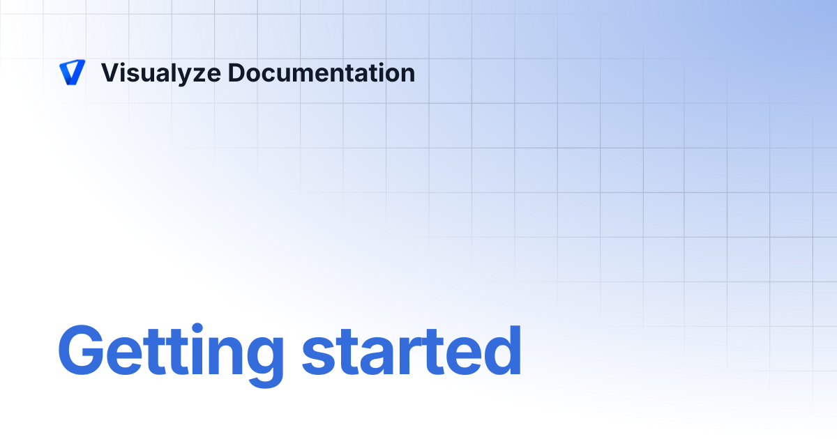 Getting started | Visualyze Robot AI | Visualyze Documentation