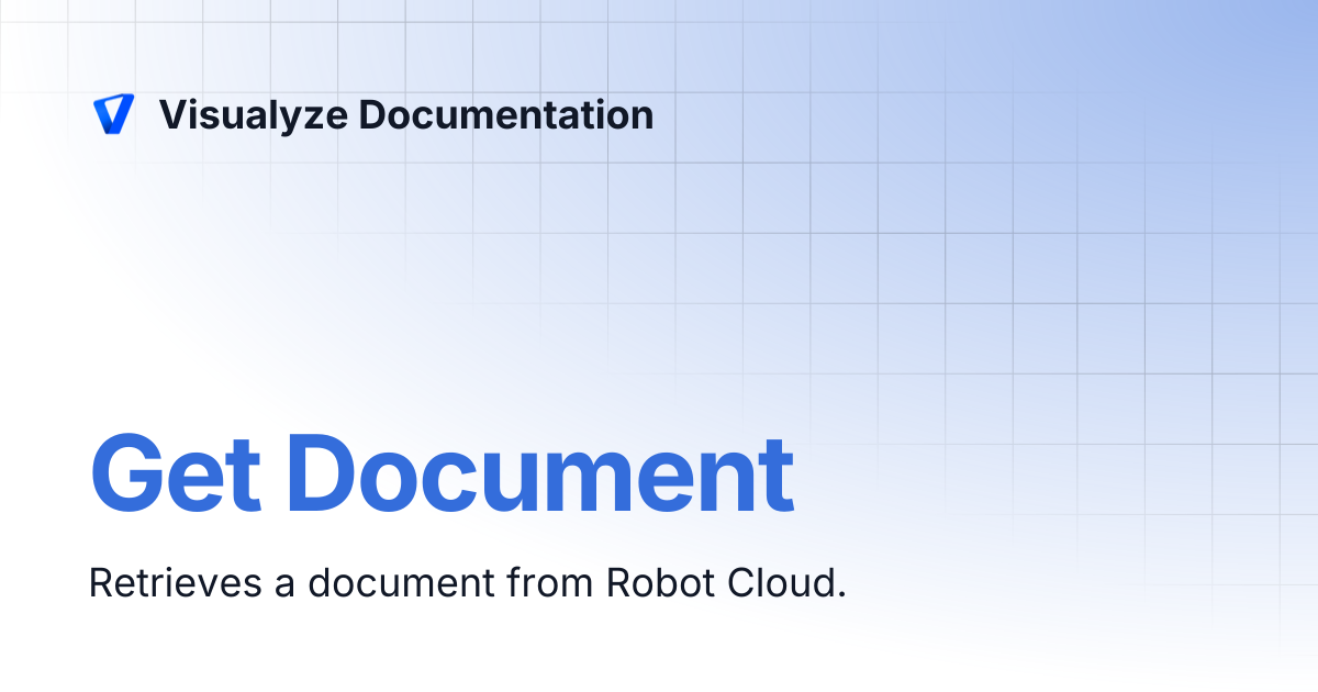 Get Document | Visualyze Documentation